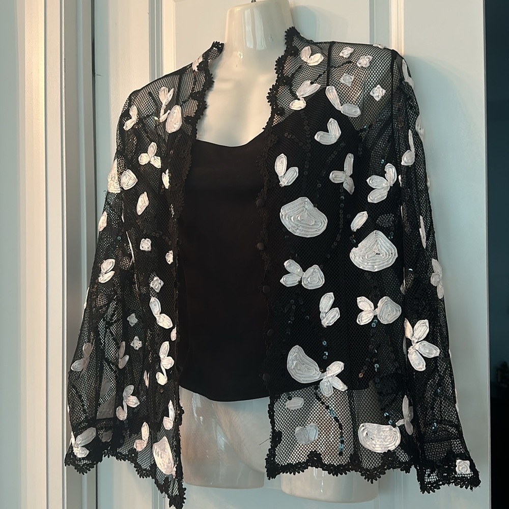 2 pc holiday jacket top set size 14 brand new ￼